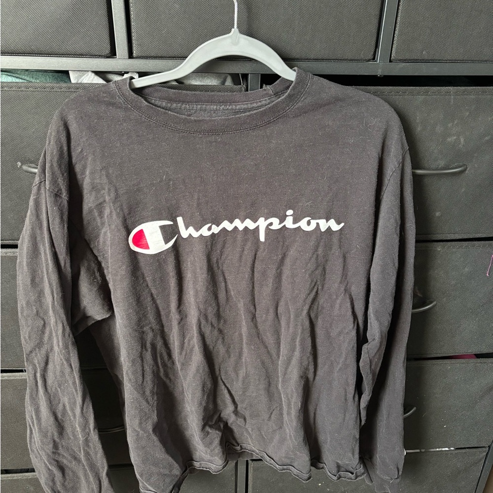 Champion Black Long Sleeve Shirt